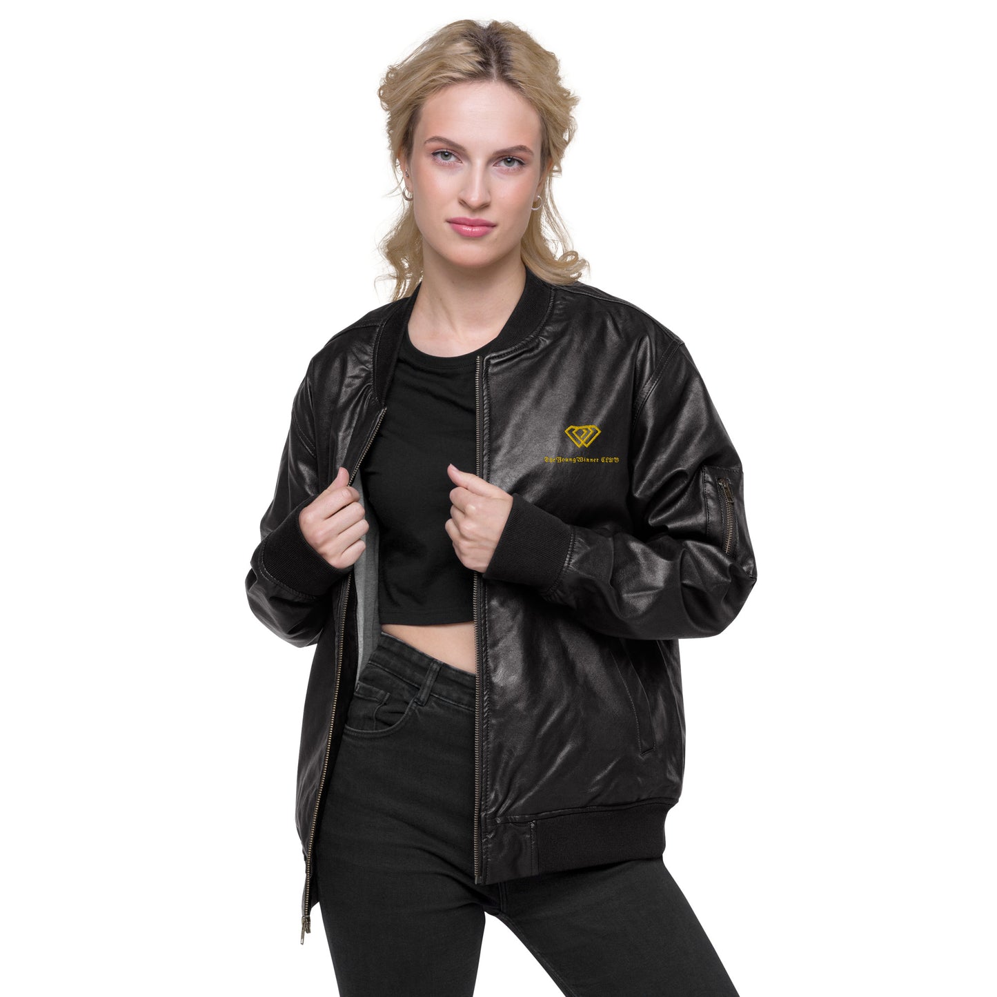 Veste Bomber en cuir