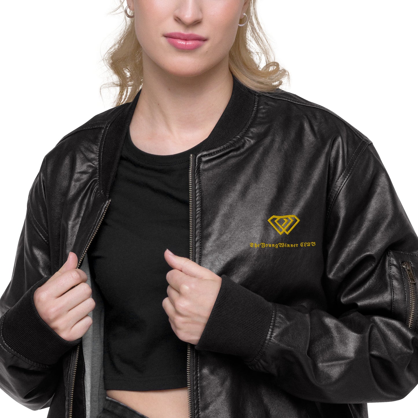 Veste Bomber en cuir