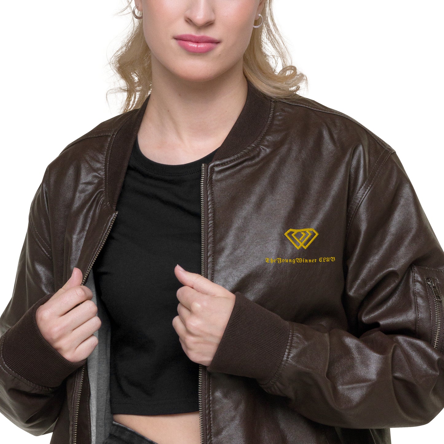 Veste Bomber en cuir